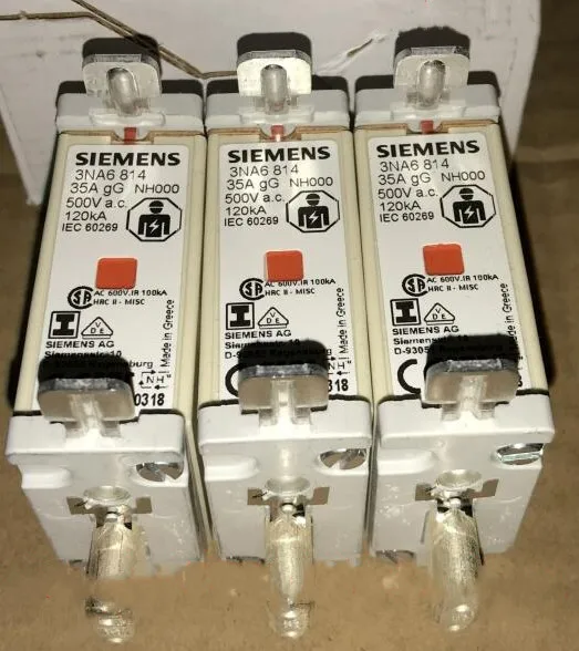 Предохранители: 3NA6812 32A 500V NH000 gG / 3NA6814 35A 3NA6817 40A 3NA6820 50A 3NA6822 63A | Автомобили и