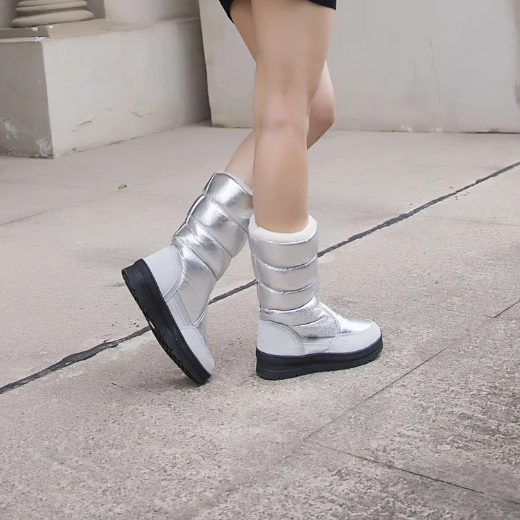BeckyWalk/женские сапоги; женские облегающие зимние высокие сапоги; водонепроницаемые теплые зимние сапоги для девочек; женская обувь; женские теплые сапоги; botas mujer; WSH3105