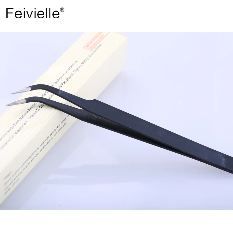 Feivielle 2 шт с наконечниками из нержавеющей стали антистатические пинцеты для ногтей горный хрусталь блестки кусачки для маникюра украшения выбор тве