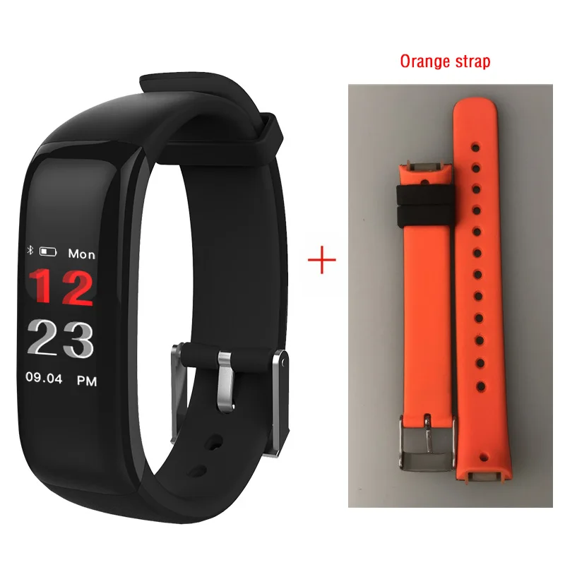 add orange belt Hembeer H1 плюс смарт-браслет самый точный пульсометр крови Давление Фитнес часы Красочные Сенсорный экран для телефона - Цвет: add orange belt
