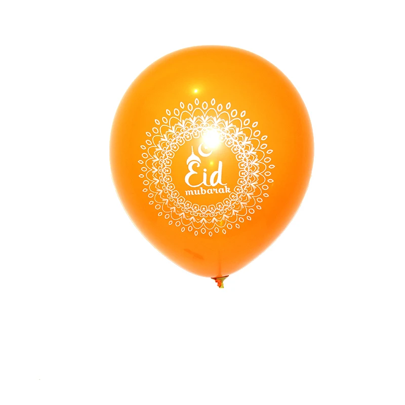 

100pcs Happy Eid Mubarak Balloons, Islamic New Year Decoration, Happy Ramadan Latex Helium Balloons, Muslim Festival Decoration