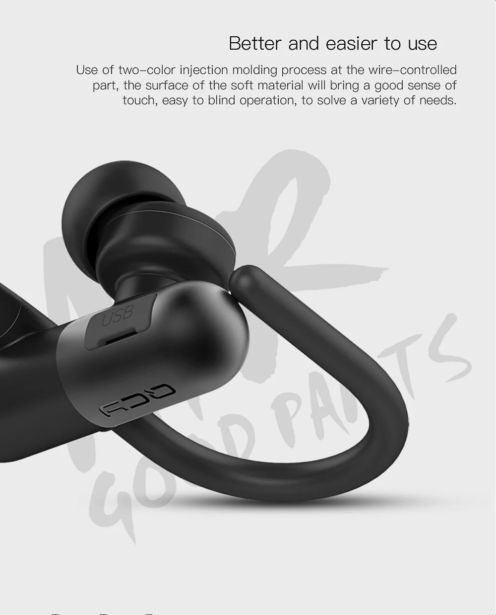 QCY QY11 спортивные наушники с шумоподавлением, Беспроводная bluetooth V4.1 гарнитура для геймеров, наушники для бега с микрофоном и QCY, чехол для хранения