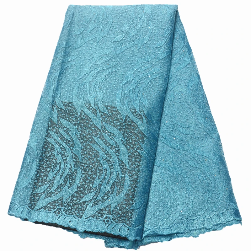 

2019 Latest French Nigerian Laces Fabric High Quality Tulle African Laces Fabric Wedding African French Tulle Lace For Party