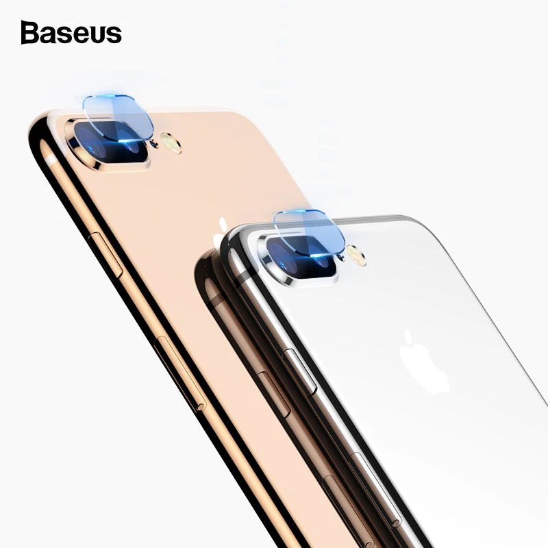 Закаленное стекло для объектива камеры Baseus 2 шт. для iPhone 8 7 Plus 9H пленка для объектива камеры для iPhone 8plus 7plus защита для экрана заднего объектива