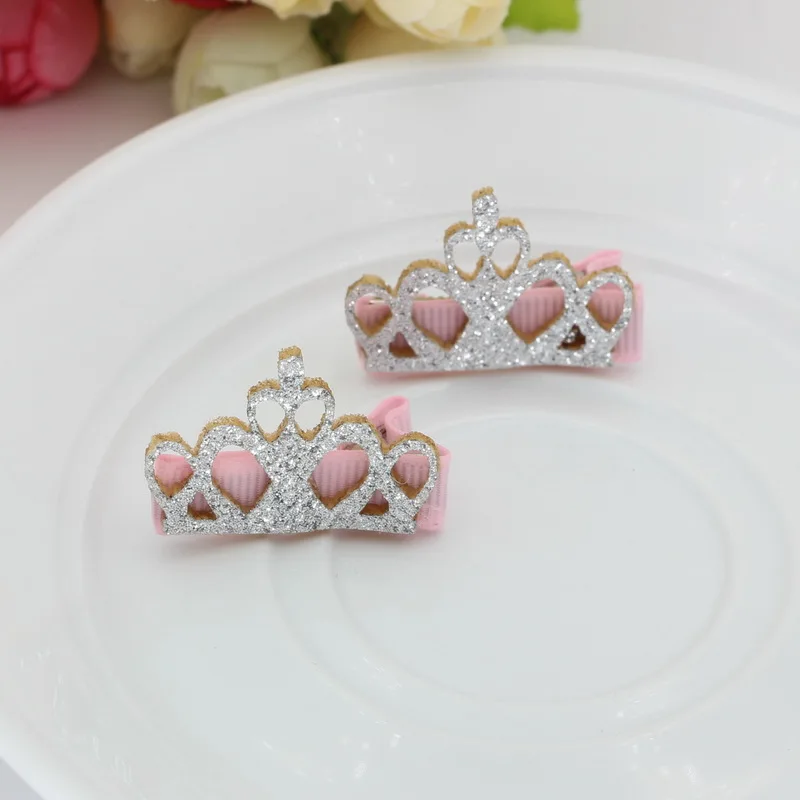 Isnice crown маленькая заколка для волос, золотистый, розовый, голубой, серебристый для девочек, новинка, заколки, Детские аксессуары для волос - Цвет: Silver