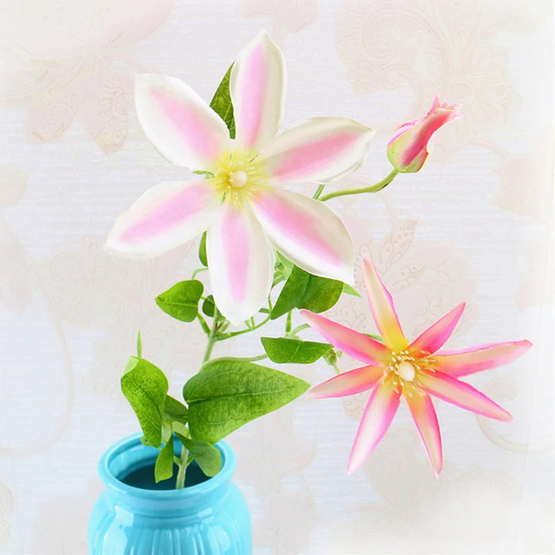 3 декоративных искусственных цветка свежий лист лотоса аксессуары для украшения