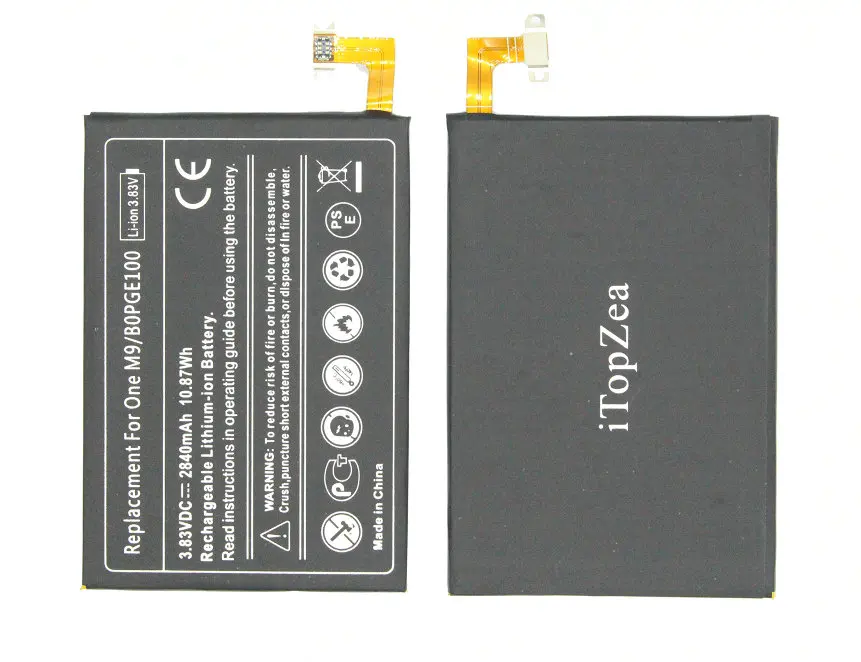 ITopZea 3 шт./лот 2840 мАч BOPGE100 B0PGE100 сменная батарея для HTC One M9 + M9W Plus M9pt Hima Ultra 0PJA10 0PJA13 |