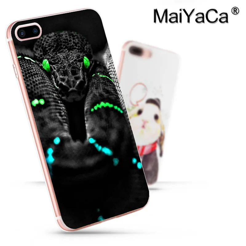 Чехол для телефона MaiYaCa с животным змеиным или крокодиловым узором iphone SE 2020 11 pro 8 7