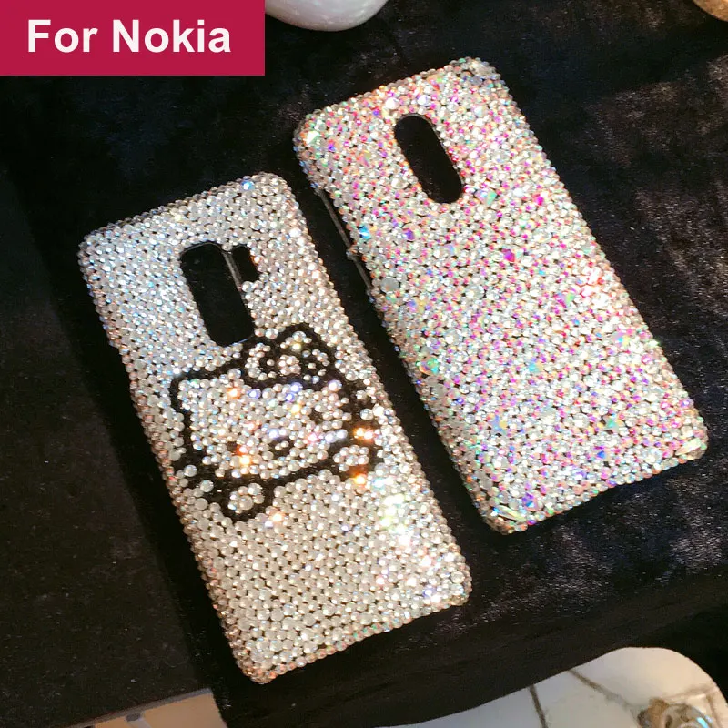Полный алмазов Стразы чехол для Nokia на возраст 1 3 5 6 7 8 9 2018 плюс| |