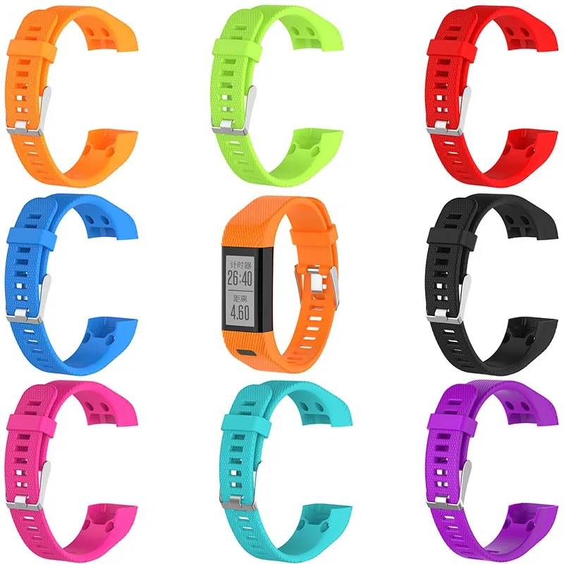 Многоцветный силиконовый ремешок для Garmin vivosmart HR SmartBand с 4 шт. винт и 1 шт. convient инструмент Новые спортивный ремешок