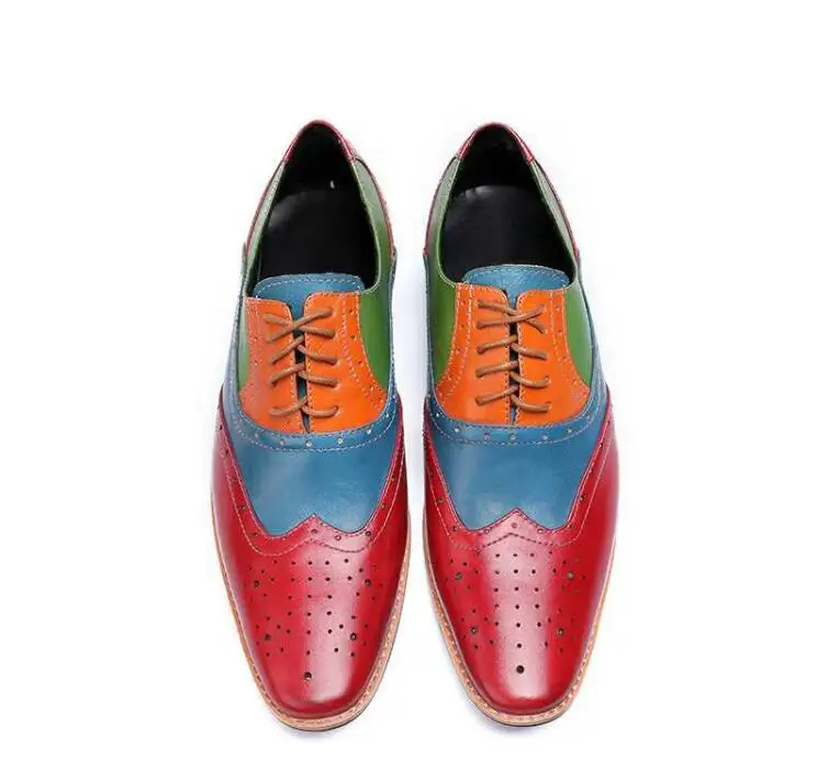 Туфли мужские из натуральной кожи заостренный носок Классическая Повседневная