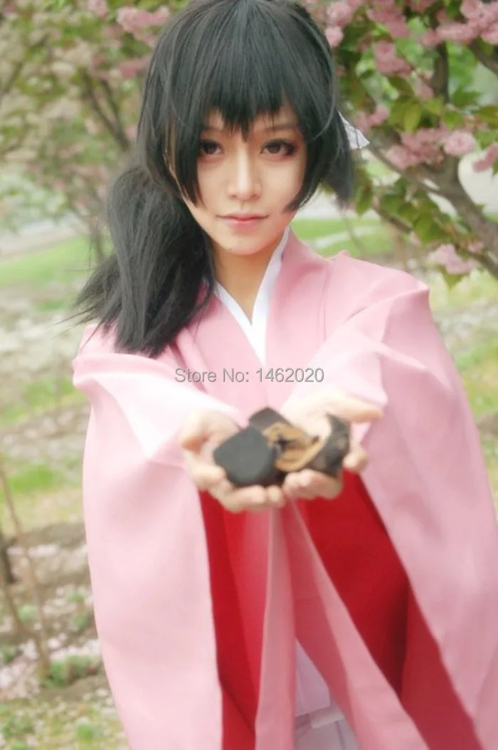 Hakuouki Hekketsu kimono Yukimura Jiziru cosplay costume japanese anime Cartoon women clothes Clog for Halloween |