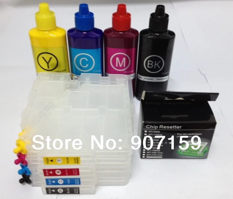 GC31 refillable ink cartridge for Ricoh GXE3300/GXE5500/GXE2600/GXE5050N/GXE5550N with chip + resetter 1 set pigment | Компьютеры и
