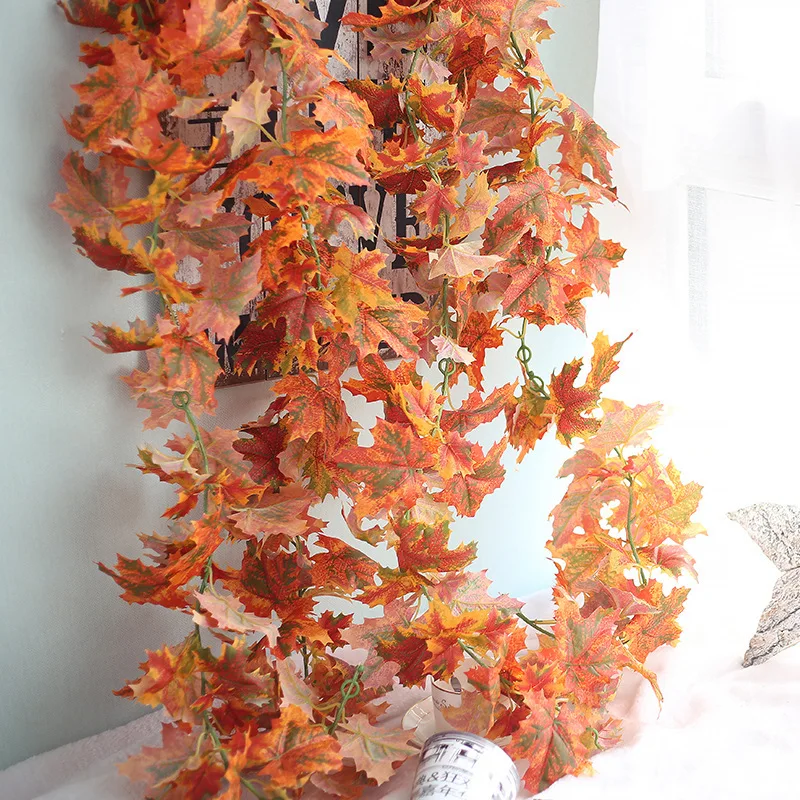 Декоративные цветы Бесплатная доставка 180 см Искусственный осенний кленовый