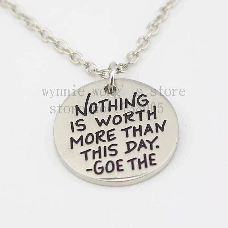 Новинка 2015 вдохновляющее ожерелье реверсивное оцените каждый момент ничего не