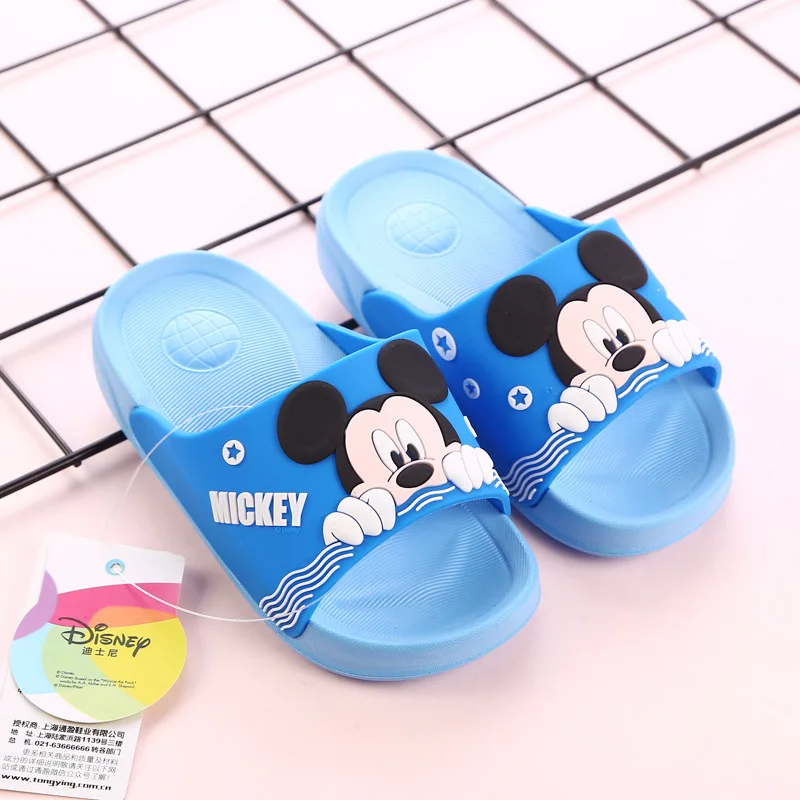 Disney/обувь новые сандалии тапочки с Микки Маусом летние детские рисунками из