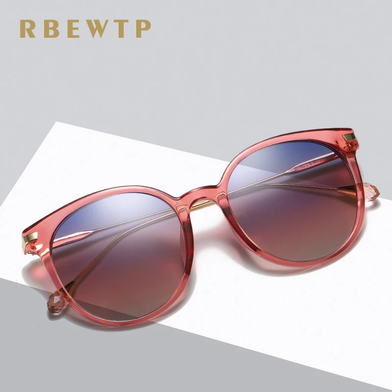 RBEWTP Дизайн Ретро Поляризованные Солнцезащитные очки женские зеркальные для