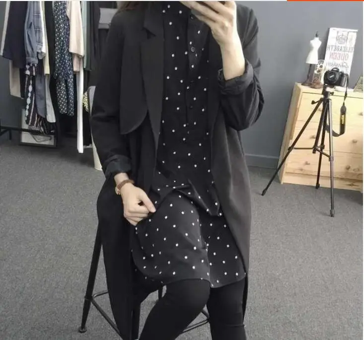 Женская Осенняя блузка большого размера новинка 2017 модные повседневные