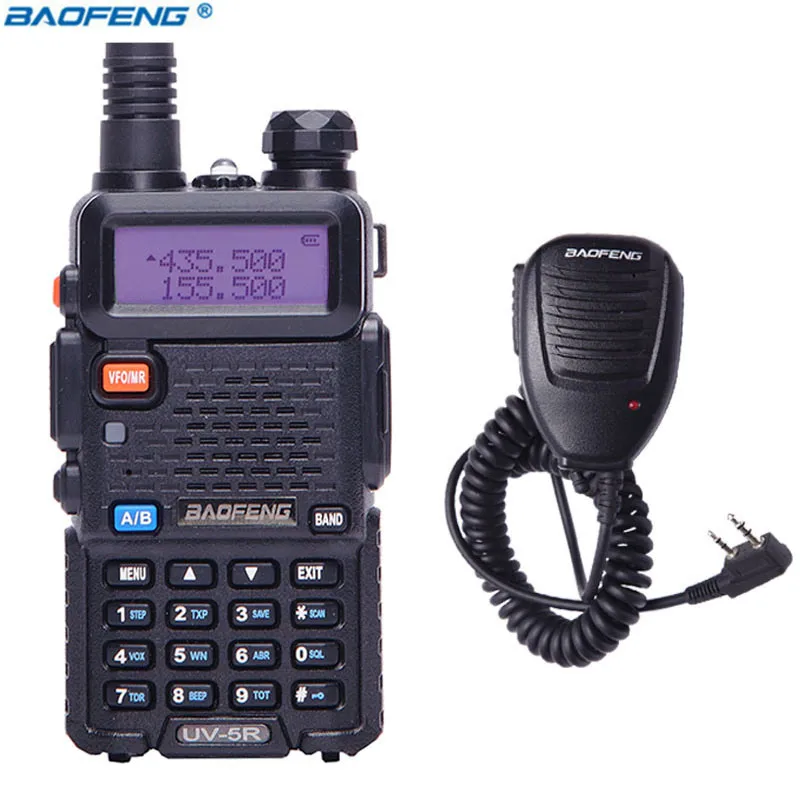 Baofeng UV 5R Любительская рация 5 Вт двухдиапазонное портативное радио UHF & VHF 136 174MHz 400