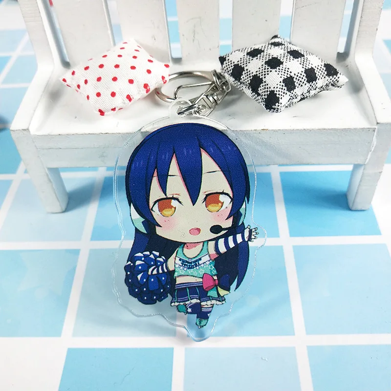 Акриловая цепочка для ключей Love Live Kotori Minami Nico Cheer двухсторонний брелок девочек