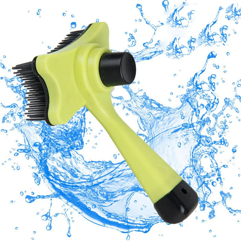 Домашние собаки расчески для очистки волос самоочищающаяся многофункциональная