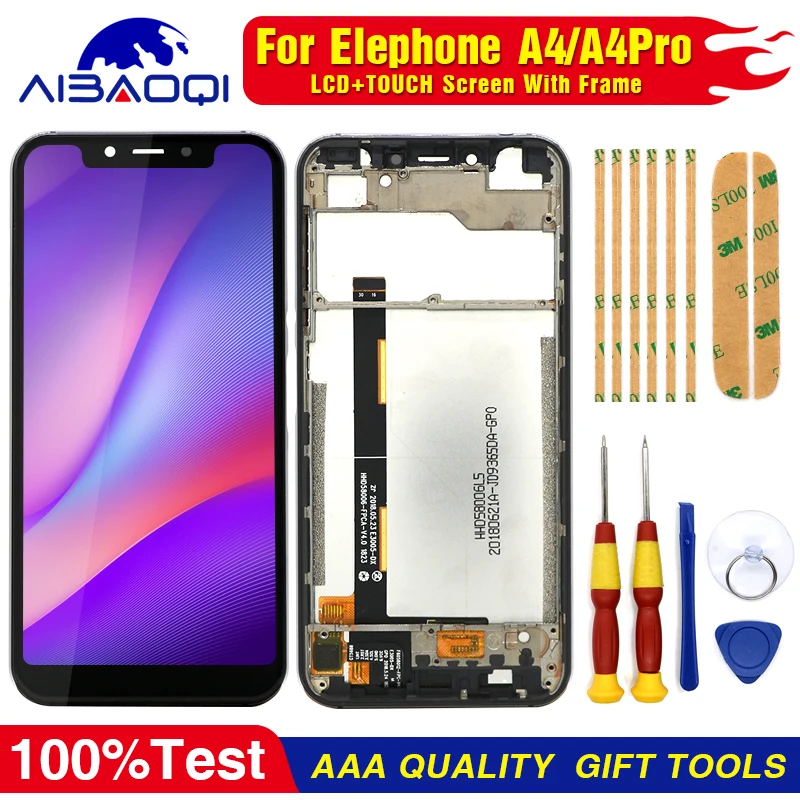 Новый оригинальный для Elephone A4/A4pro сенсорный экран ЖК дисплей дигитайзер сборка с