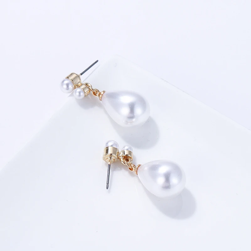 Yhpup Новые Модные Элегантные Имитация Жемчуга длинные Винтажные серьги