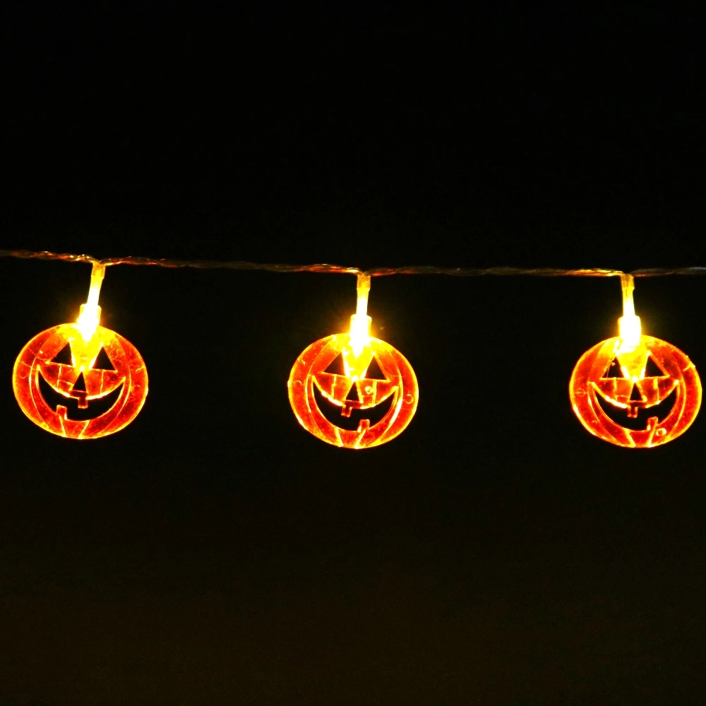 СВЕТОДИОДНАЯ Гирлянда в виде тыквы 2018 светодиодов праздничное освещение для
