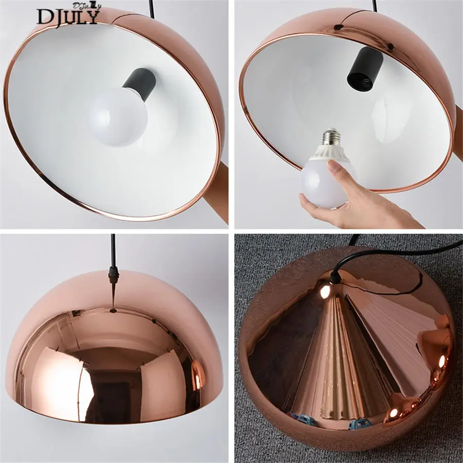 Металлические подвесные светильники nordic rose gold для столовой гостиной домашний