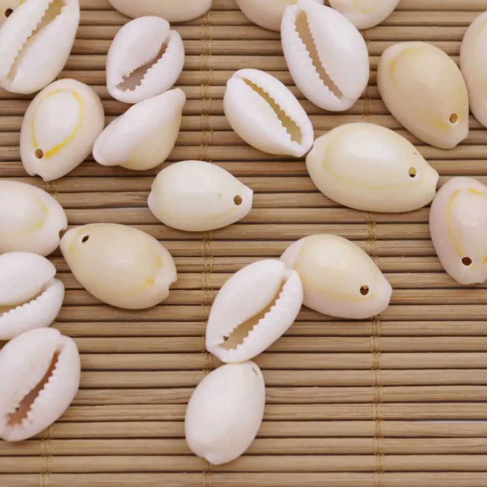 454g 15mm-22mm Natural Beige Sea Shell Conch Pendant Earring 440pcs