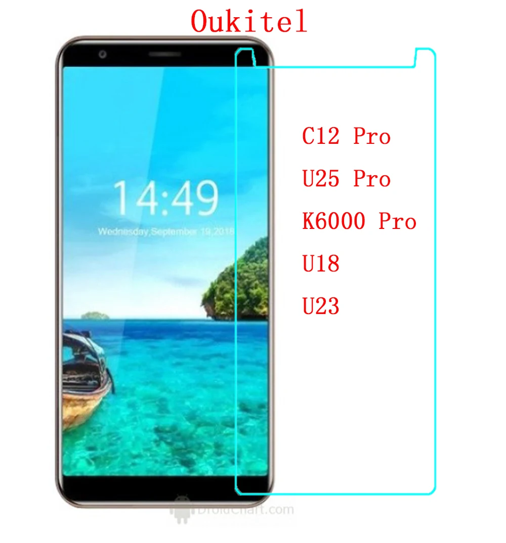 Для Oukitel u25 Pro HD телефон Закаленное стекло протектор экрана для u23 U11 9H защитная