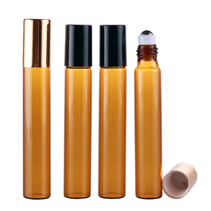 

10ml Glass Roll on Bottle with Stainless Steel roller Small Essential Oil Roller-on bottle F20172554