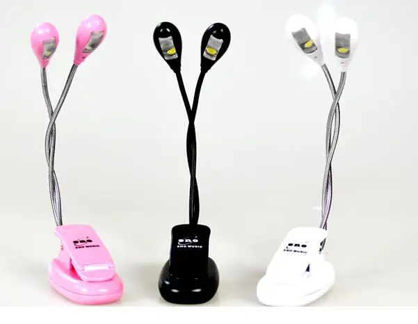

Пианино, гитарный инструмент, USB-клипса, спектральная лампа, двойная головка, Регулируемая лампа, usb Батарея, два назначения, доступны три цве...