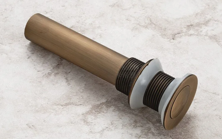 Античная латунная винтажная Ретро маленькая круглая крышка Pop Up ванная раковина