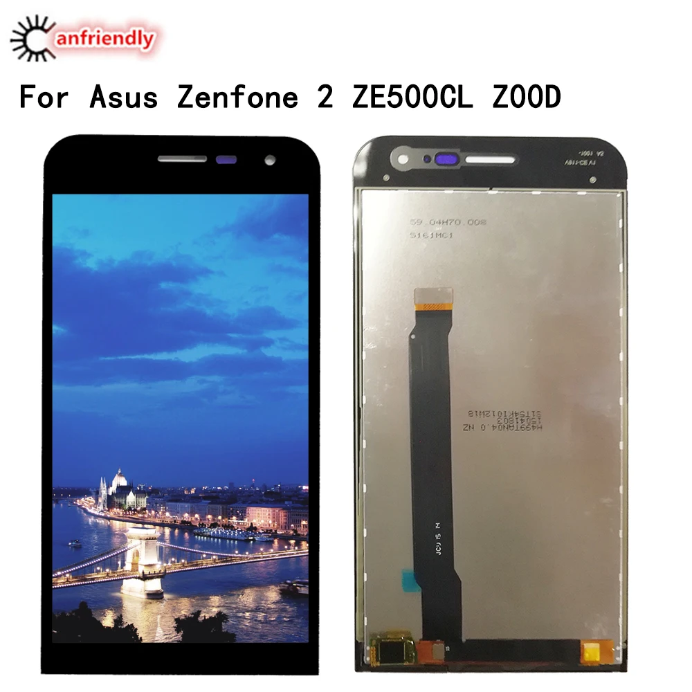 ЖК-дисплей 5 0 ''для Asus Zenfone 2 ZE500CL Z00D сенсорное стекло экран с дигитайзером и
