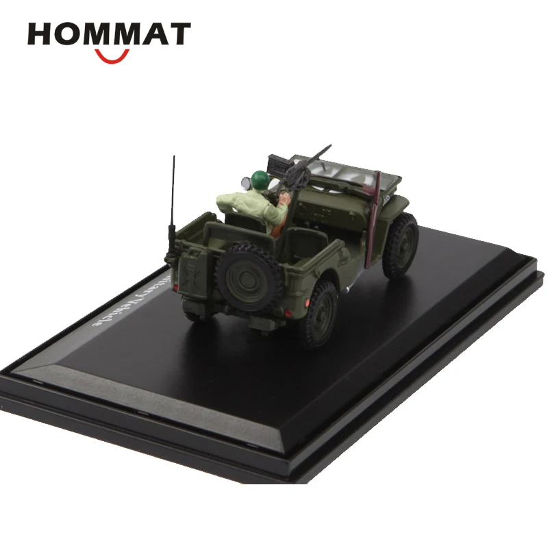 Hommate 1/43 1/4 тонн военный автомобиль Willys Jeep MB модель автомобиля сплав моделирование литые игрушечные машинки 1:43 модель автомобиля подарок автомобили