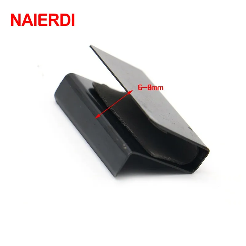 Двойная черная дверная пробка для шкафа стеклянная Магнитная открывающаяся