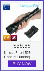 UniqueFire 1508 IR 850nm привело падение Pill 3 режима дайвер лампы держатель для UF-1508 38/50/67/75 мм фонарик Фонарь для ночного Охота
