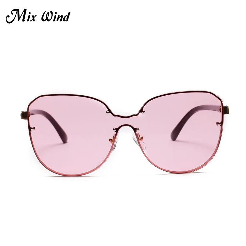 Mix Wind 2018 UV400 Women's Fashion Trend Rivet Sunglasses Women Style Piece Transparent Glasses | Аксессуары для одежды