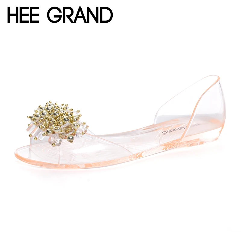 HEE GRAND/женские прозрачные сандалии Новинка 2017 года шикарные модные туфли с