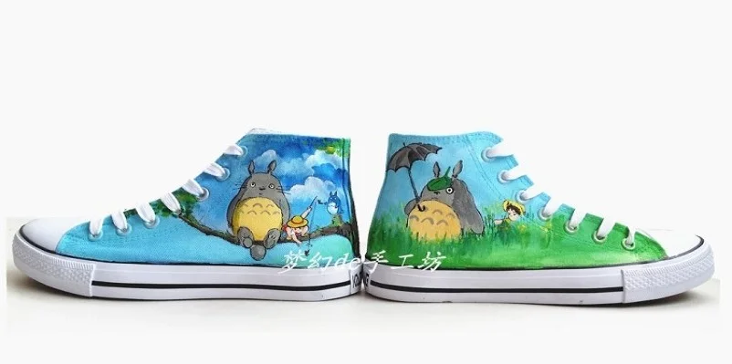 Высокое качество Q унисекс с рисунком из аниме Tonari Totoro обувь Тоторо 3D для