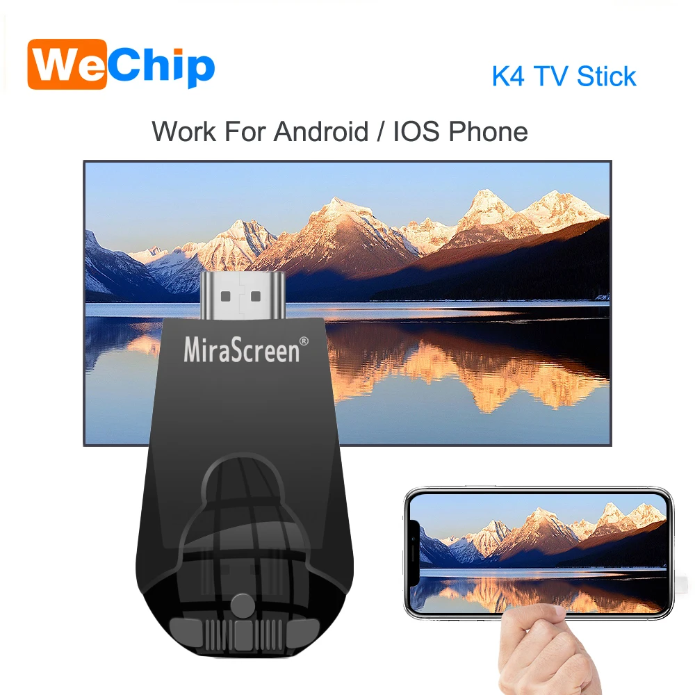 Mirascreen K4 TV Stick 2 4G беспроводной Wi Fi дисплей Dongle поддержка 1080P HD Miracast Airplay для Android IOS