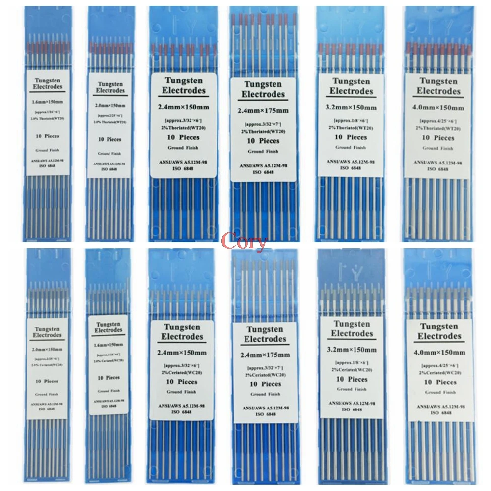 

Argon Arc Welding Tungsten Needle/Rod tungsten Electrode 1.0/1.6/2.0/2.4/3.0/3.2/4.0mm WT20 WC20 WL20 WL15 WZ8 WP WY20