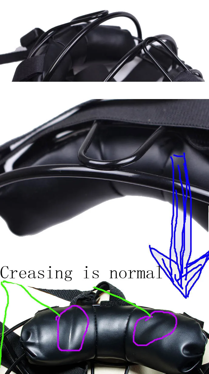 

Adult Baseball armor Softball Mask Surface Protection Steel Frame With PU Leather