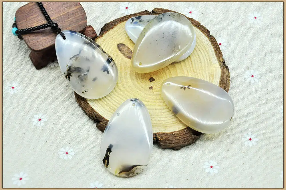 Женское ожерелье с подвеской в виде халцедона из натурального океана Yumten