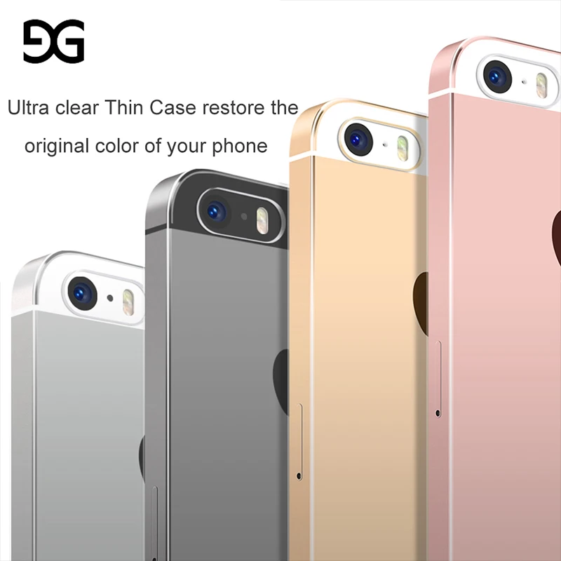 Прозрачные чехлы для телефонов GUSGU мягкий прозрачный чехол iPhone 5s оболочка 5se