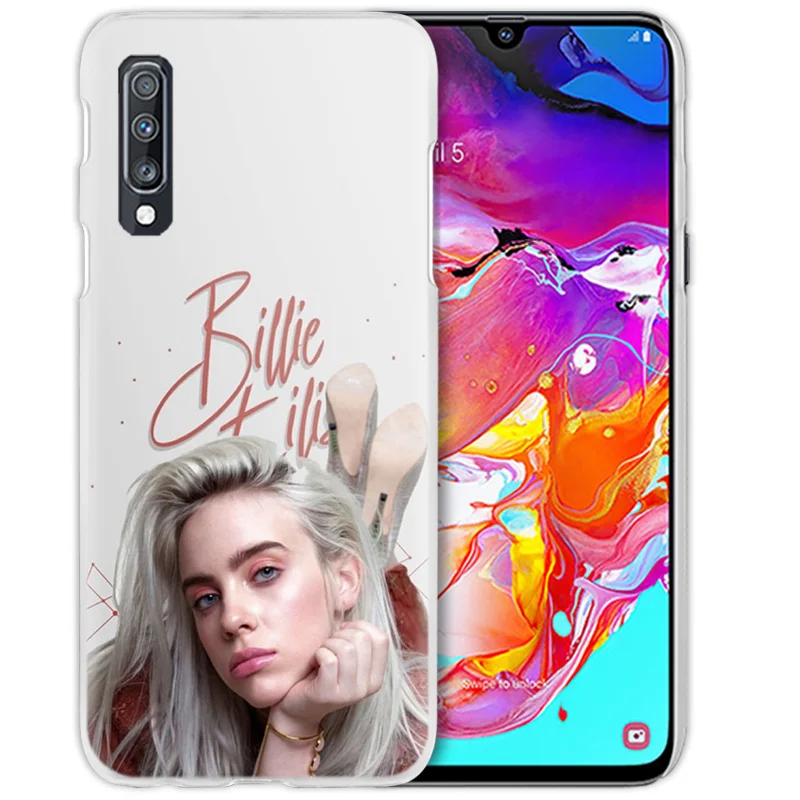 Billie Eilish музыка певица чехол для samsung Galaxy M40 A50 A80 A70 A60 A40 A30 A20e A10 J4 J6 плюс J8 жесткий чехол из ПК для телефона