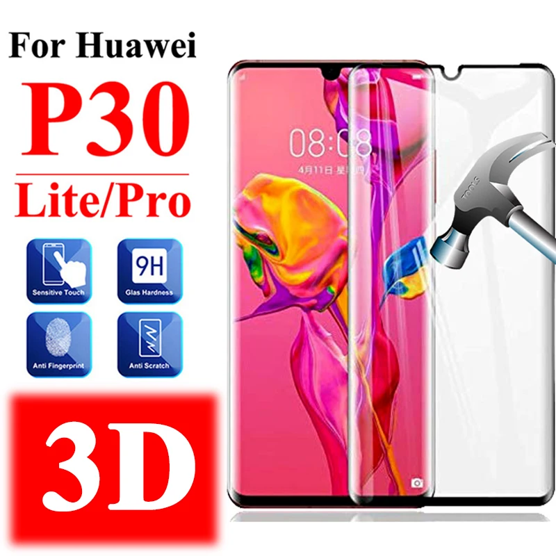 3D Защитное стекло для huawei p30 pro lite закаленное защитное huaway p 30 защита экрана huavei 30pro