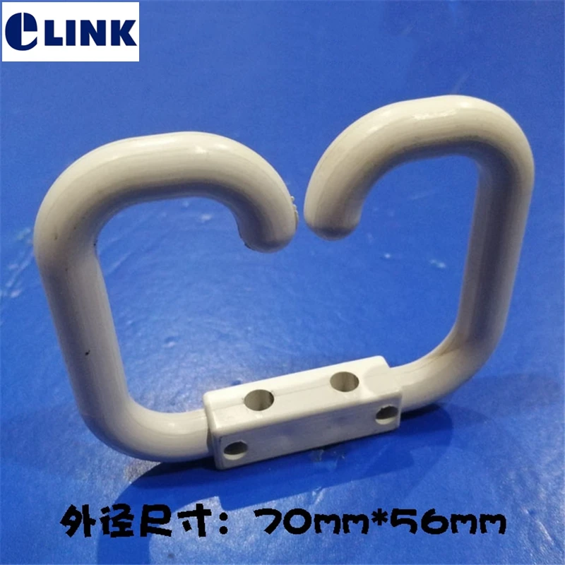 100PCS cable manager ring ABS plastic for distribution box strength cable management for network cabinet white 70mm*56mm ELINK