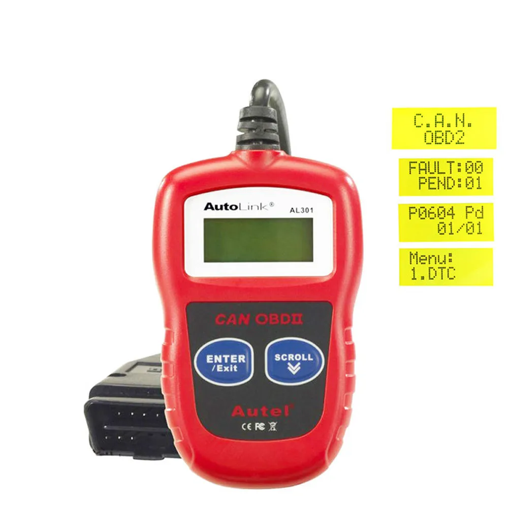 Tlxc оригинальное устройство автосвязи мотеля AL301 OBDII может DIY ЖК дисплей читатель